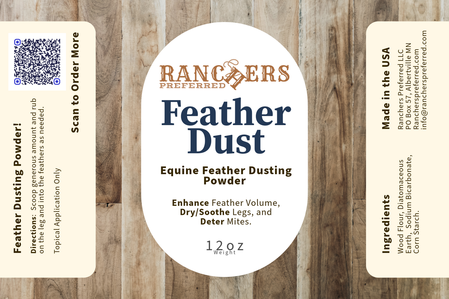 Ranchers Preferred Equine Feather Dust Powder